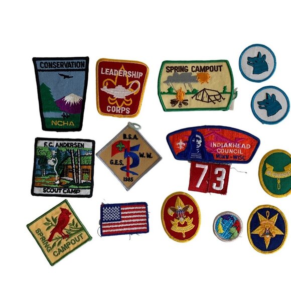 Vintage Boy Scouts of America BSA Patches Lot of 28 - Picture 2 of 5